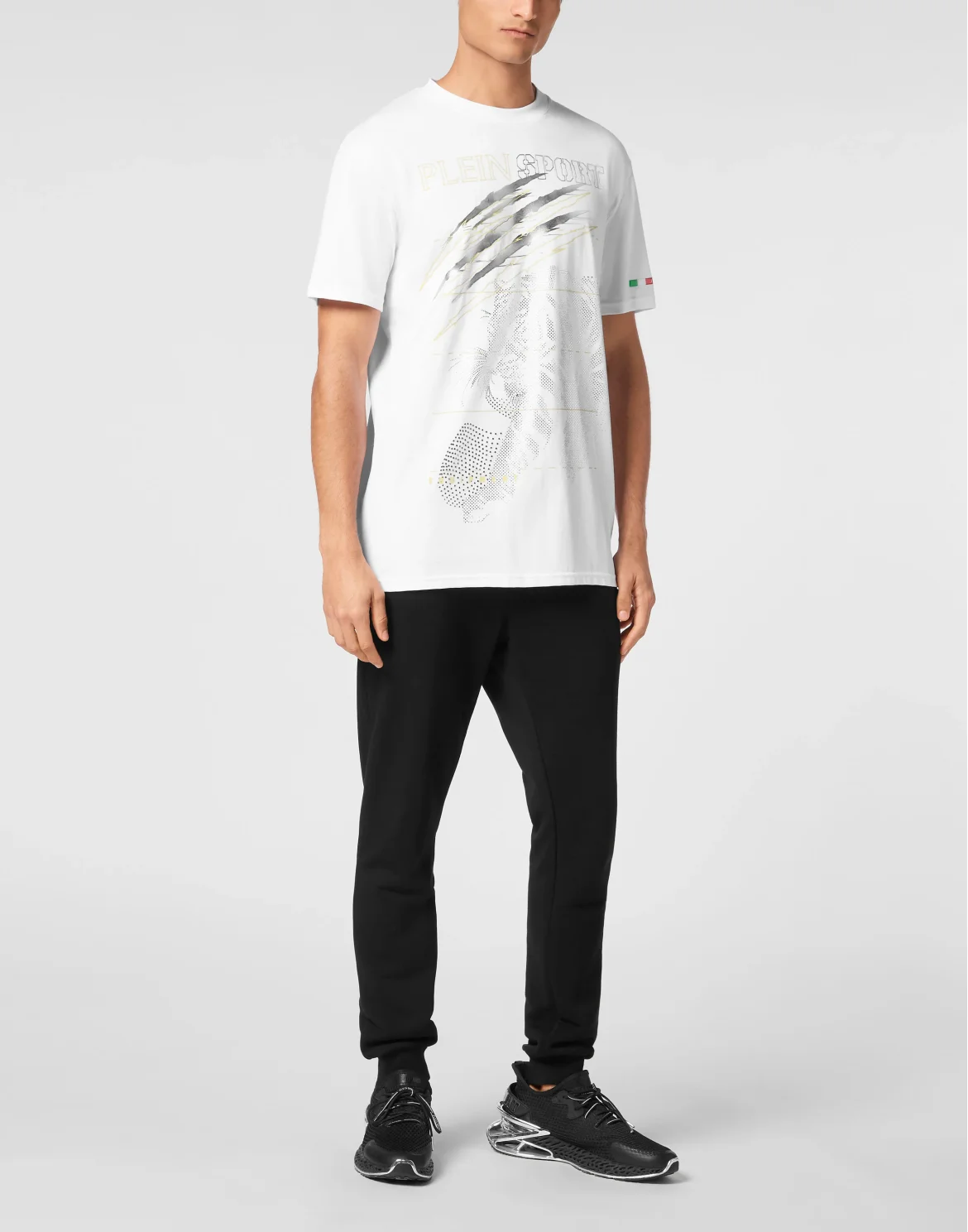 Cotton Dotted Lamina T-shirt Round Neck SS Tiger, цвет: Золотой
