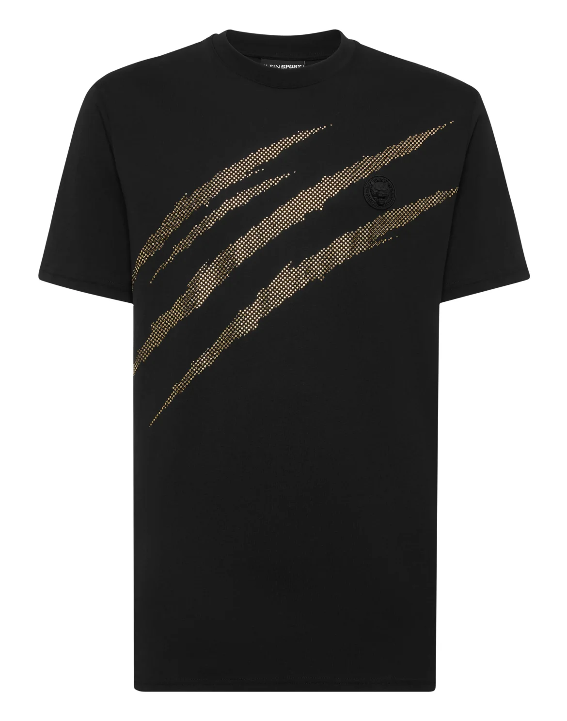 Cotton T-shirt Round Neck SS Lamina Scratch, цвет: Золотой