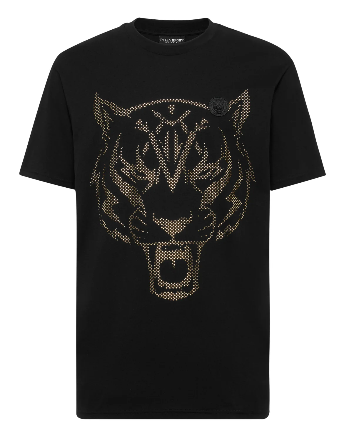 Cotton T-shirt Round Neck SS  Lamina Tiger, цвет: Золотой