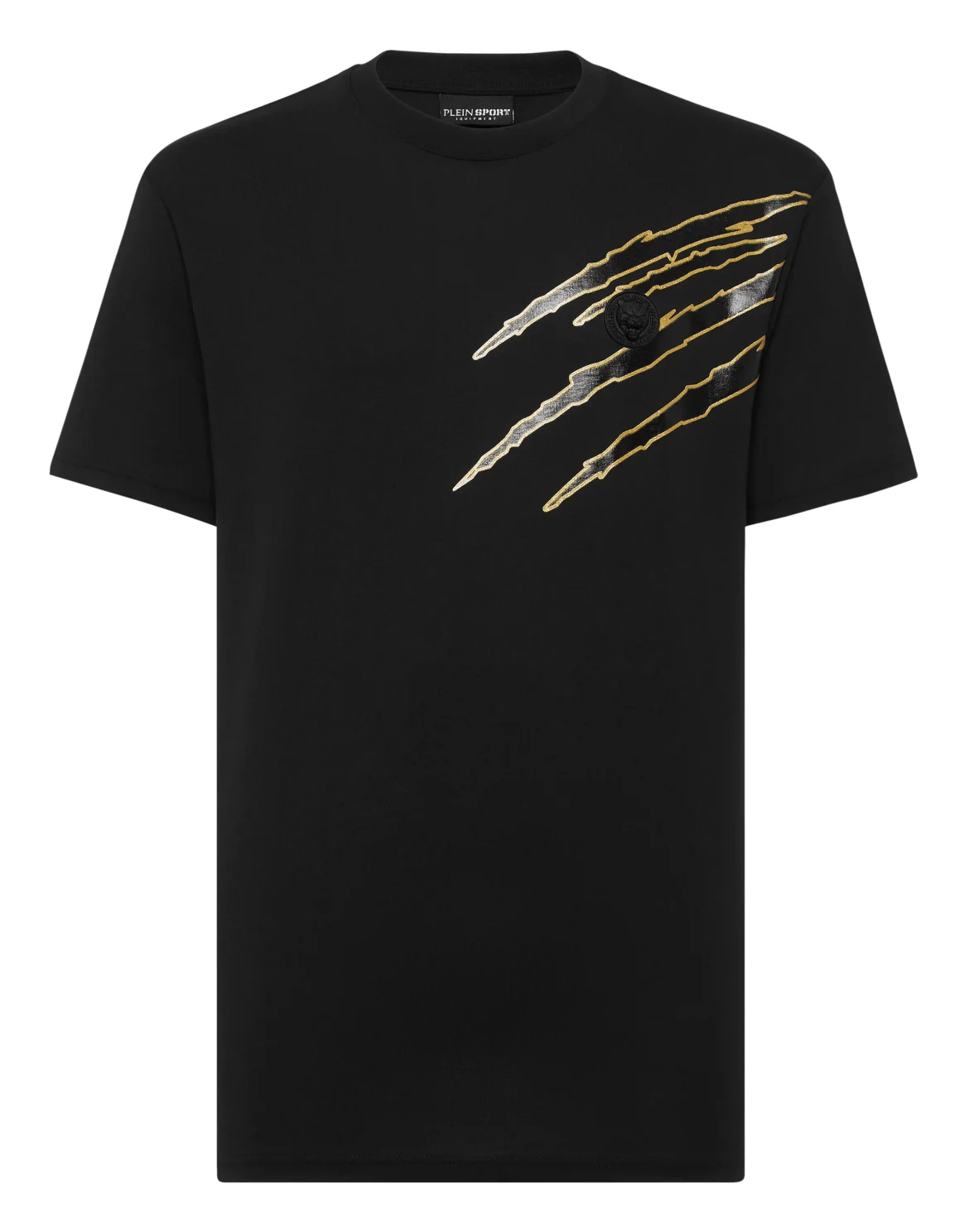 Cotton T-shirt Round Neck SS Lamina Scratch, цвет: Золотой