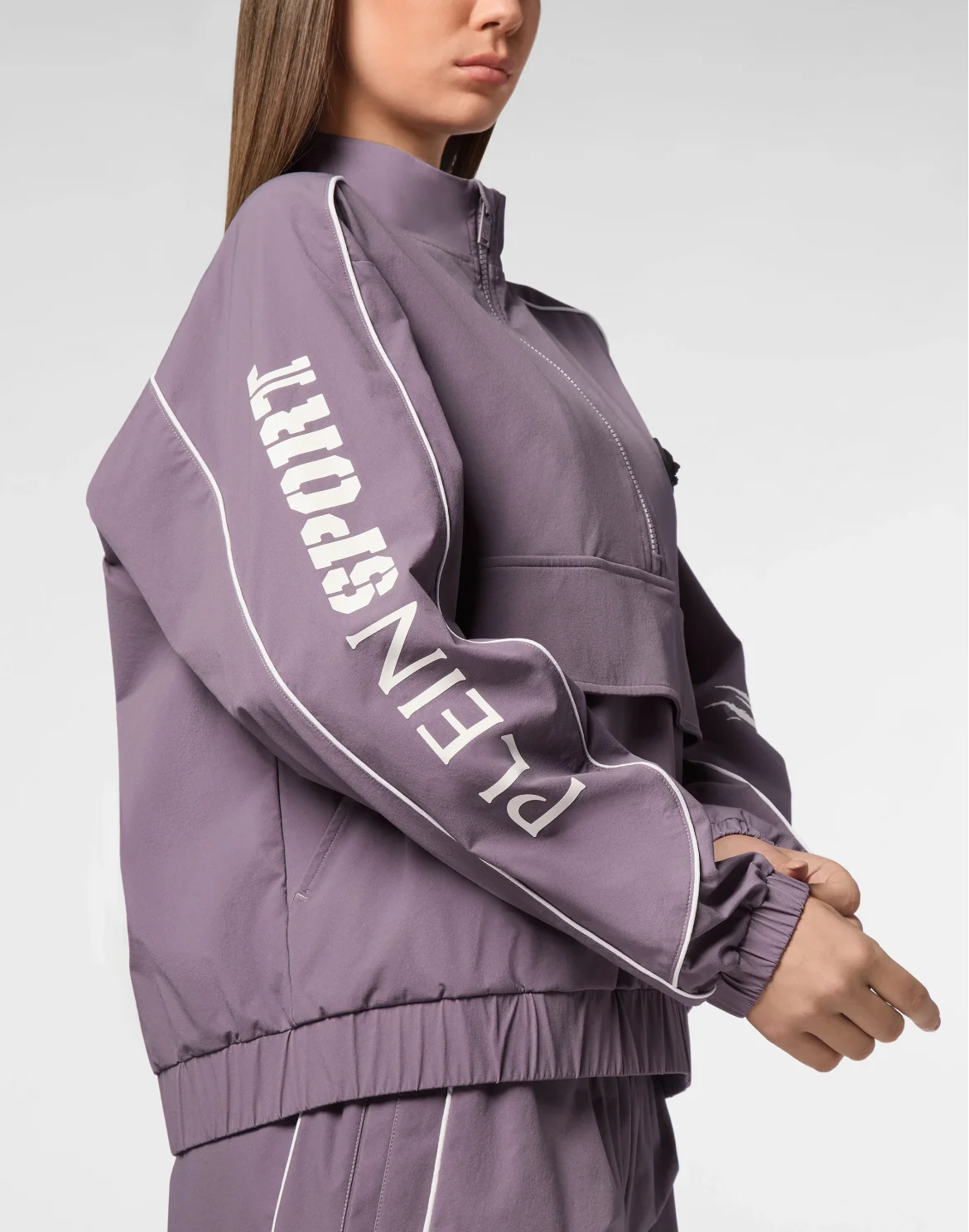 Nylon Piping Anorak LS Scratch, цвет: Сиреневый
