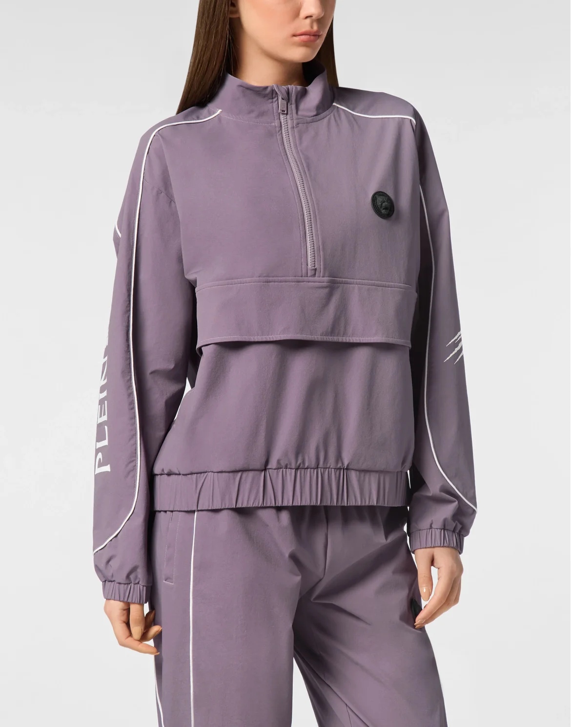 Nylon Piping Anorak LS Scratch, цвет: Сиреневый