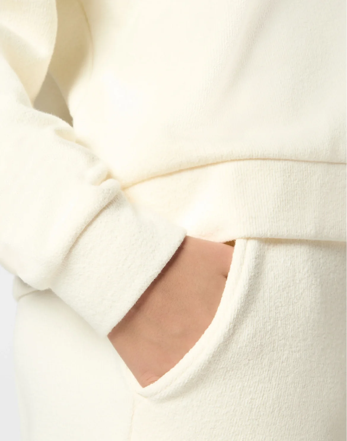 Boxy Fit Sweatshirt Round Neck LS, цвет: Белый