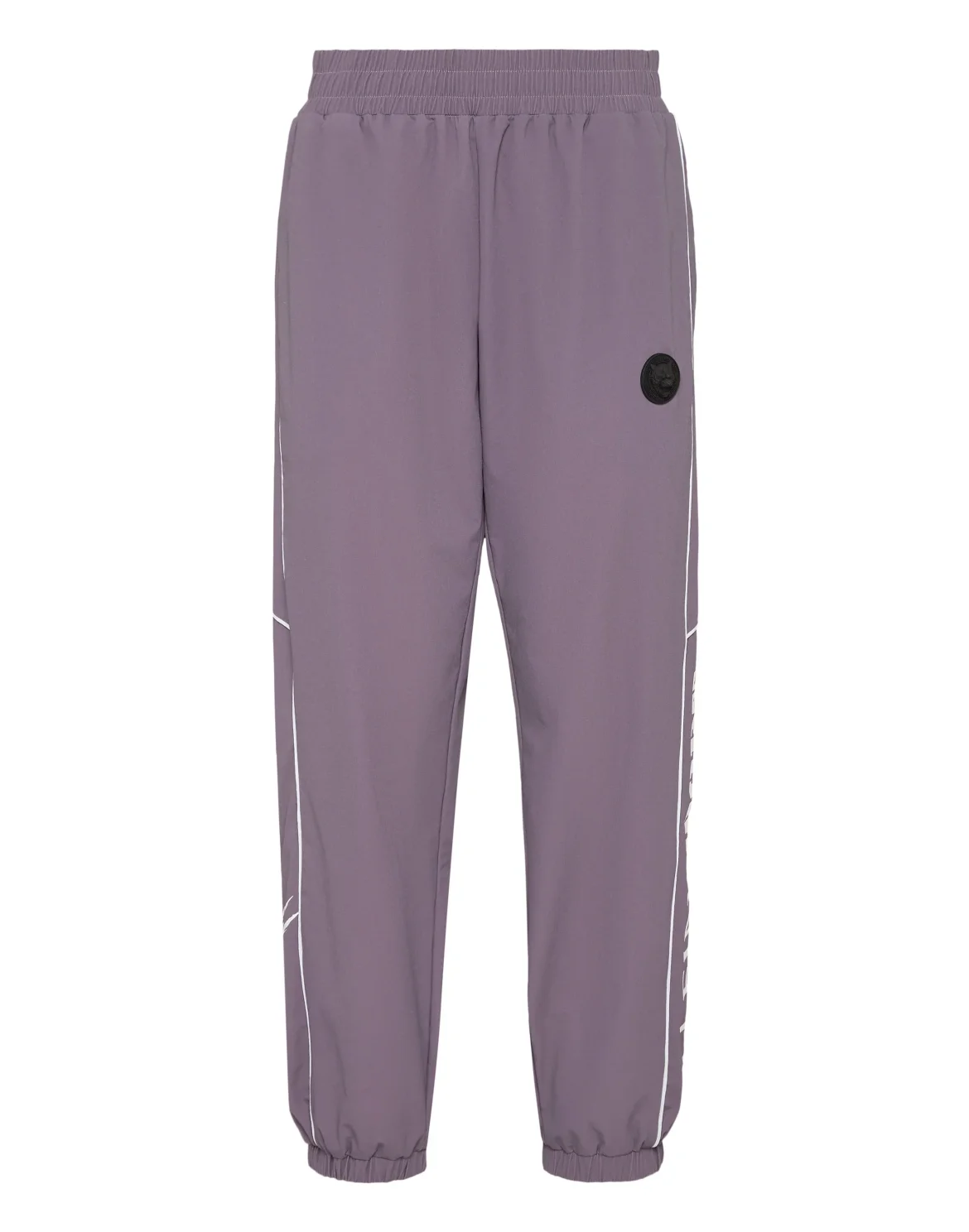 Nylon Loose Fit Piping Jogging Pants Scratch, цвет: Сиреневый