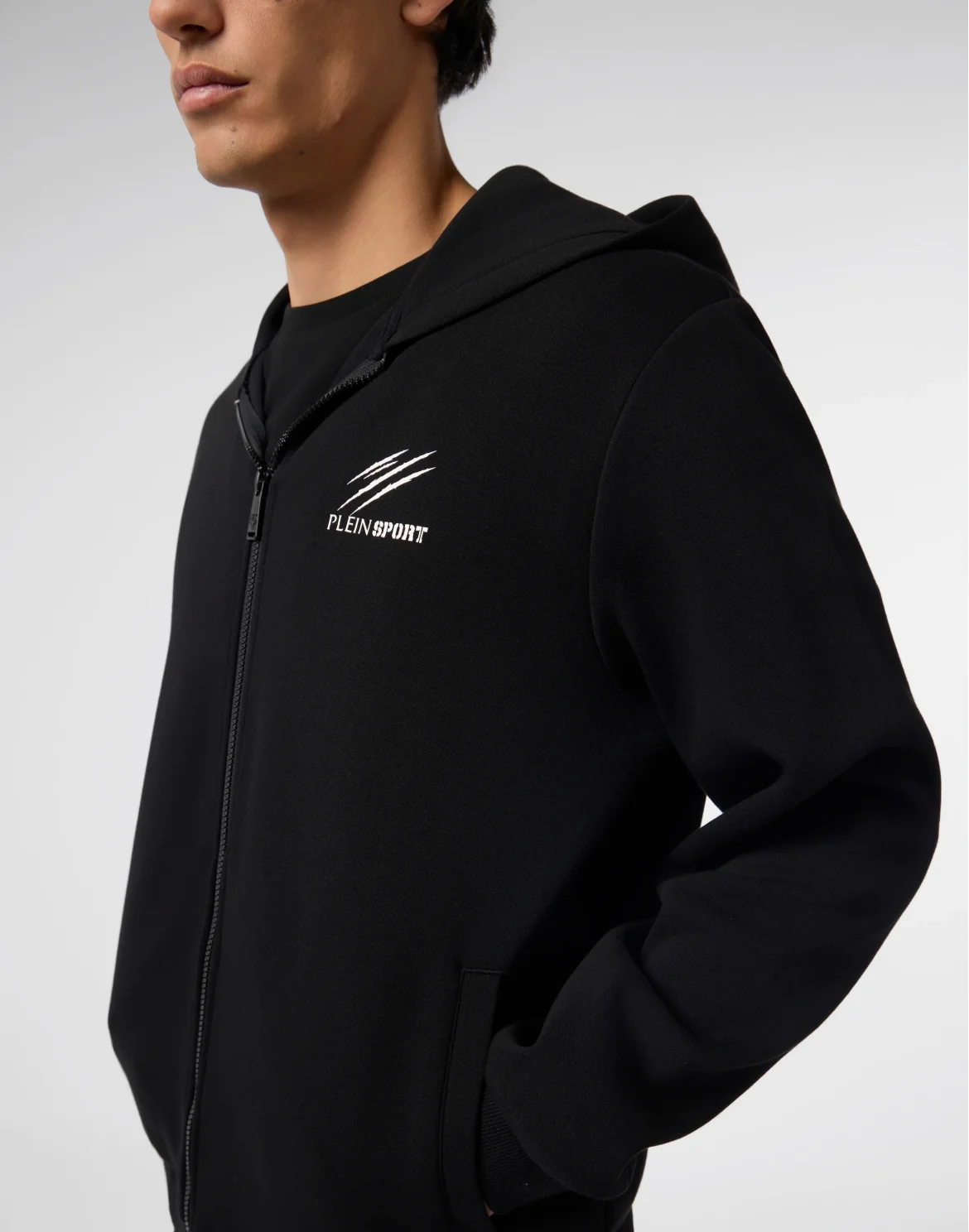 Pique Zip Hoodie Icon, цвет: Черный