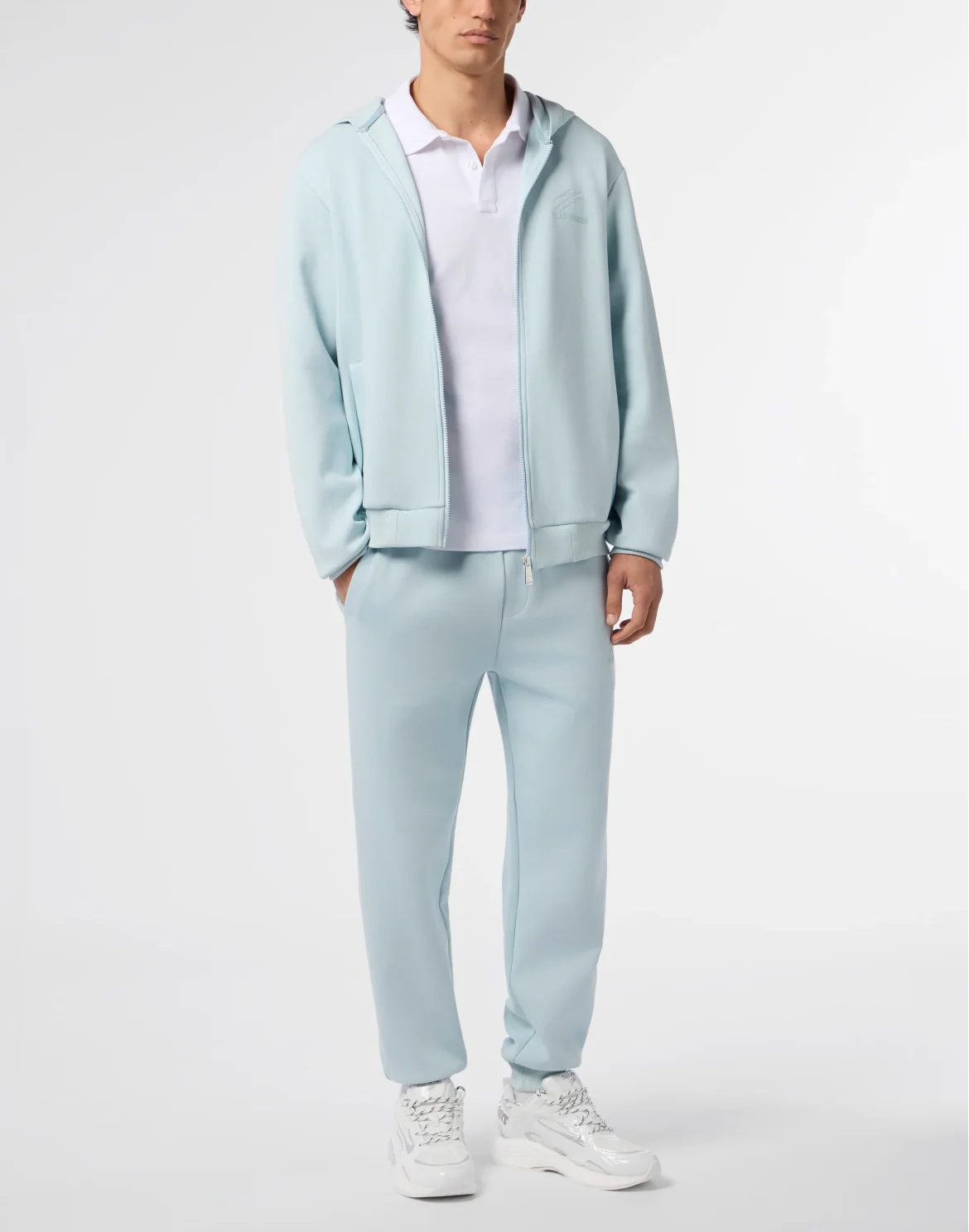 Pique Zip Hoodie Icon, цвет: Синий