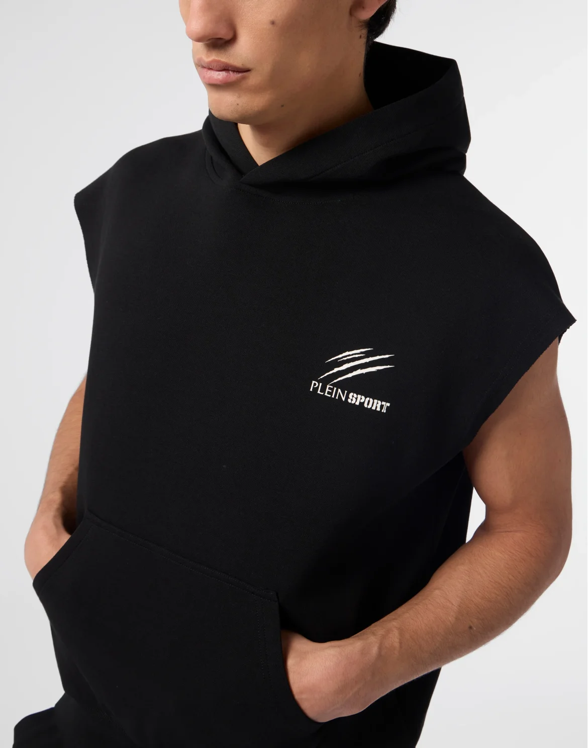 Pique Hoodie Vest Icon, цвет: Черный