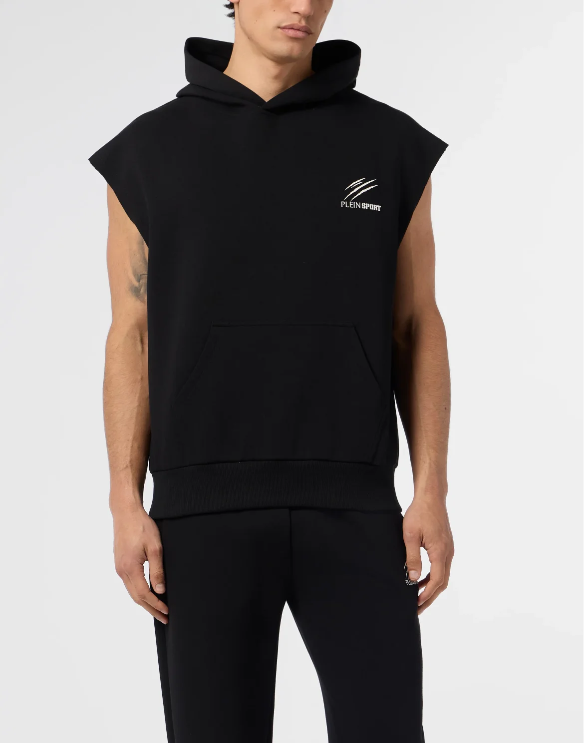 Pique Hoodie Vest Icon, цвет: Черный