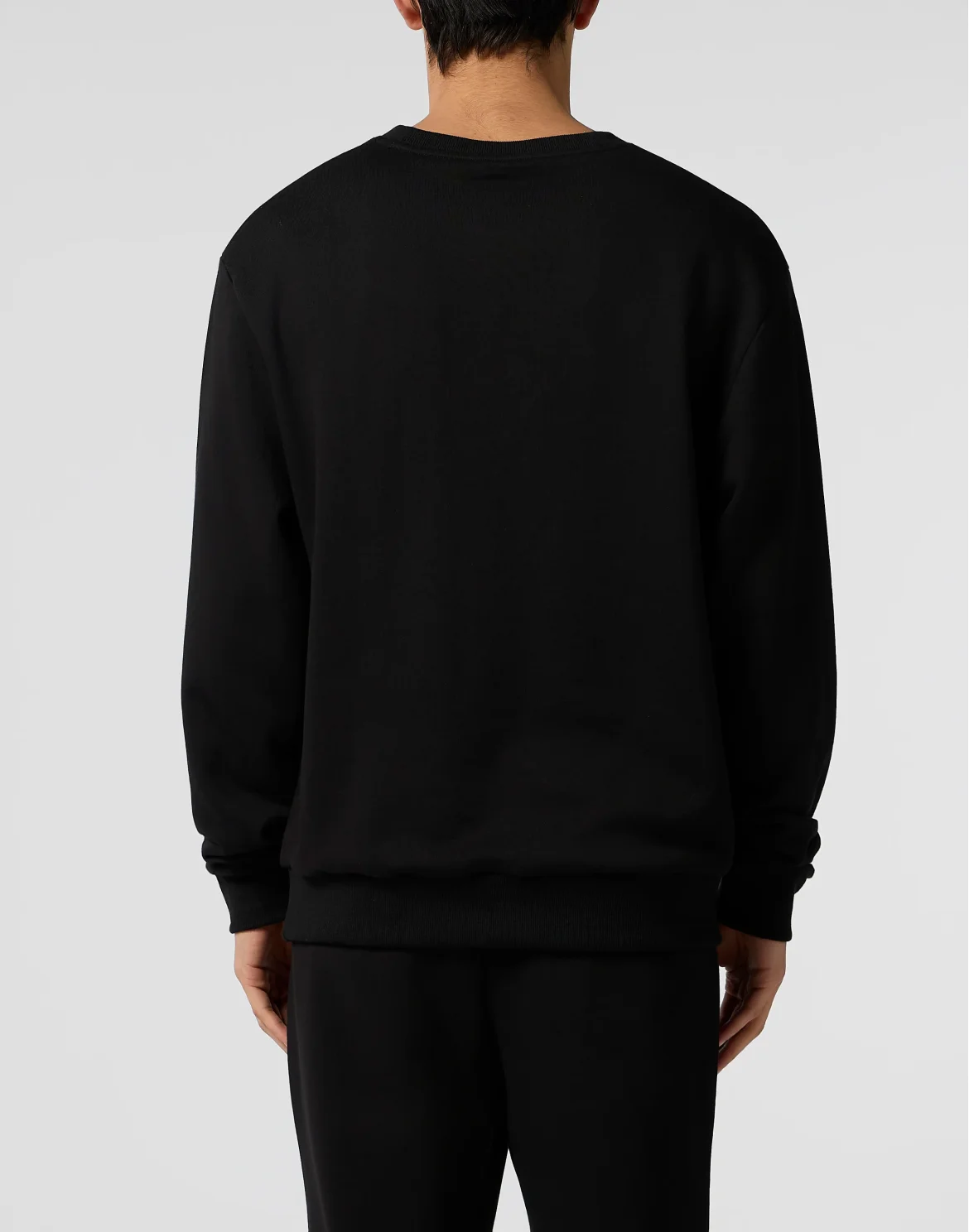 Fleece Round Neck Sweatshirt 3D Tiger, цвет: Черный