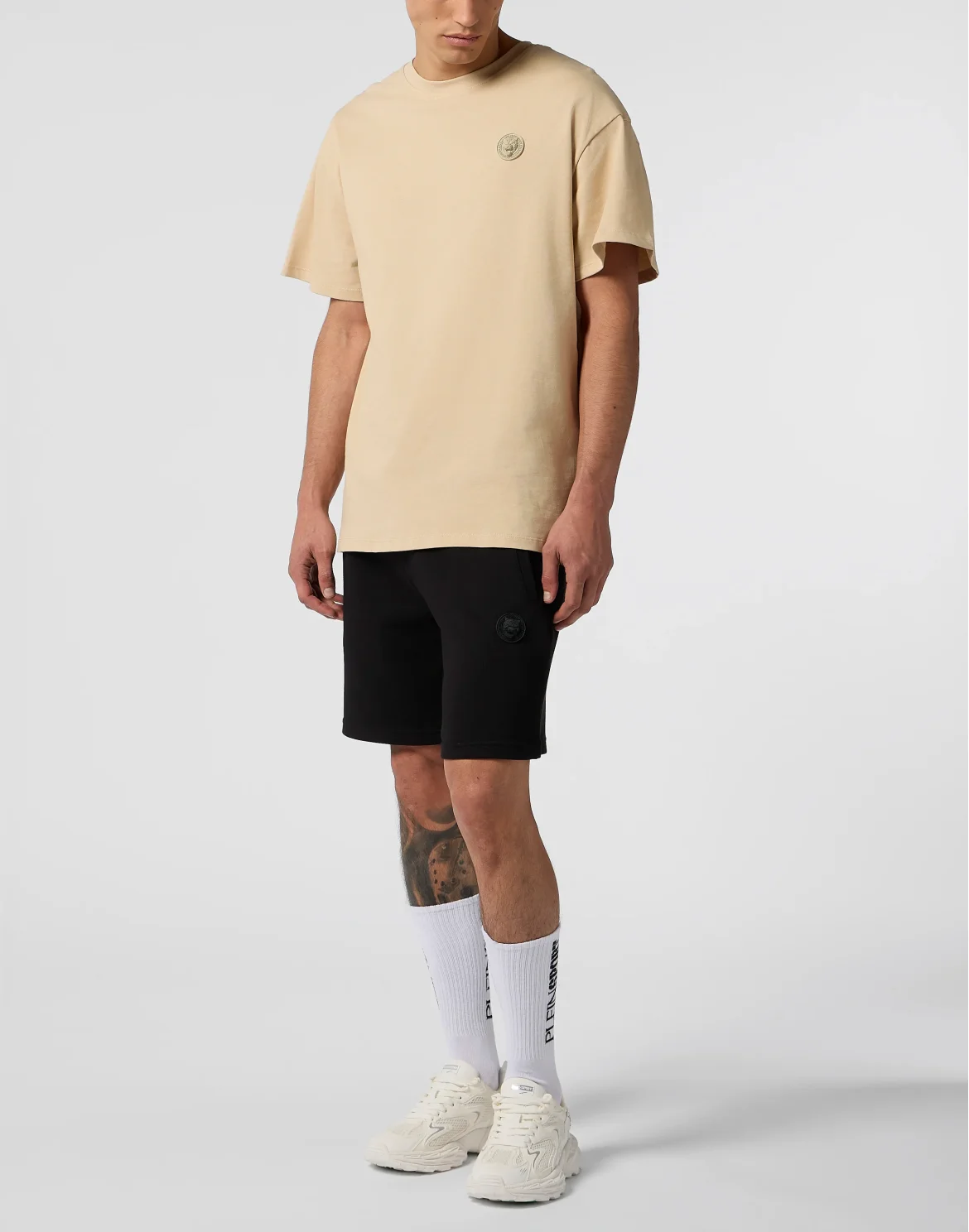 Fleece Shorts 3D Tiger, цвет: Черный