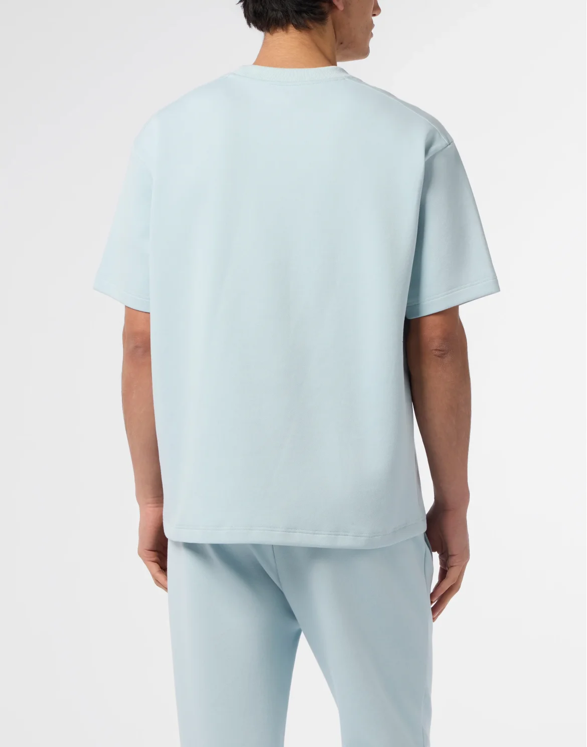 Pique Round Neck T-Shirt Icon, цвет: Синий
