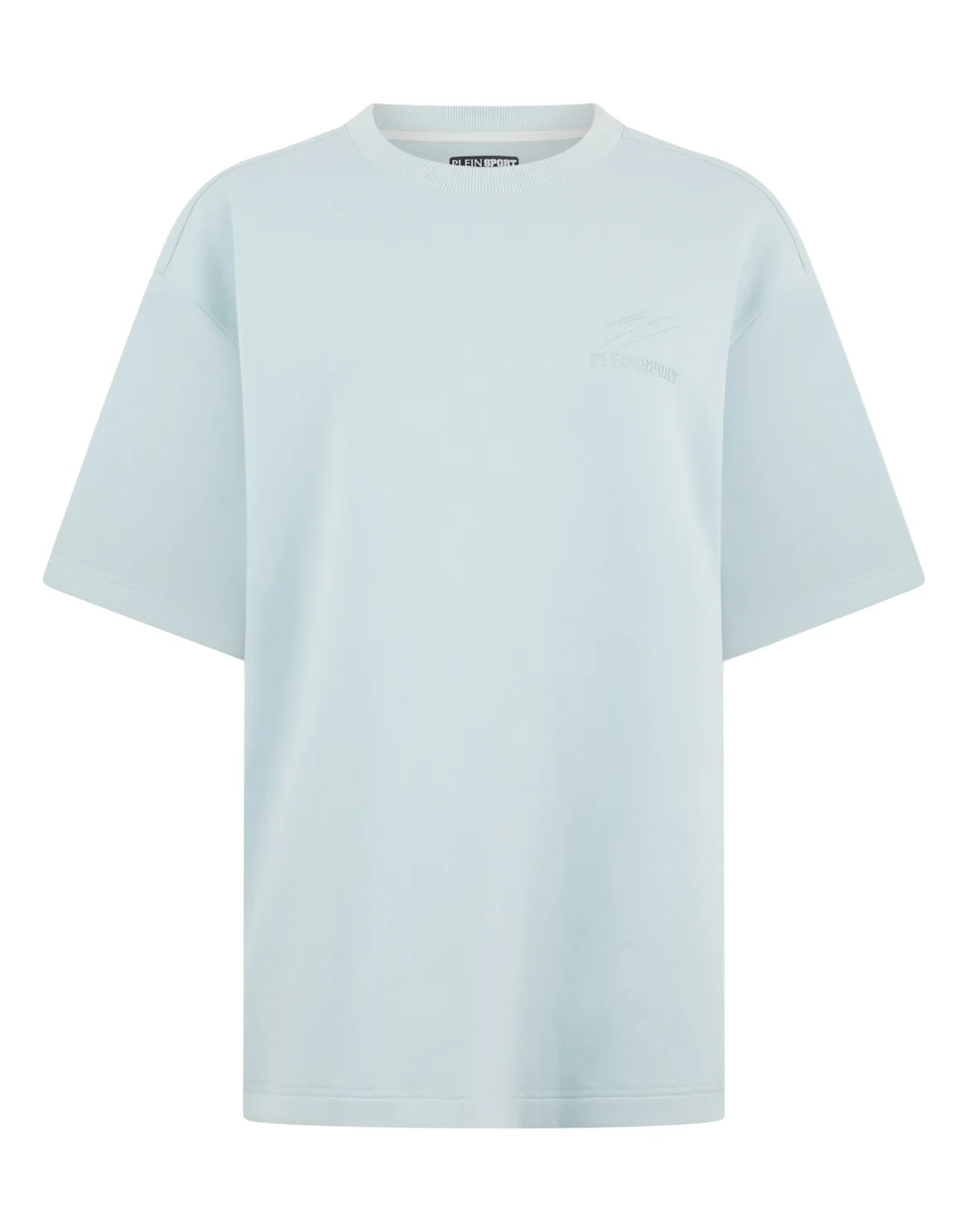 Pique Round Neck T-Shirt Icon, цвет: Синий
