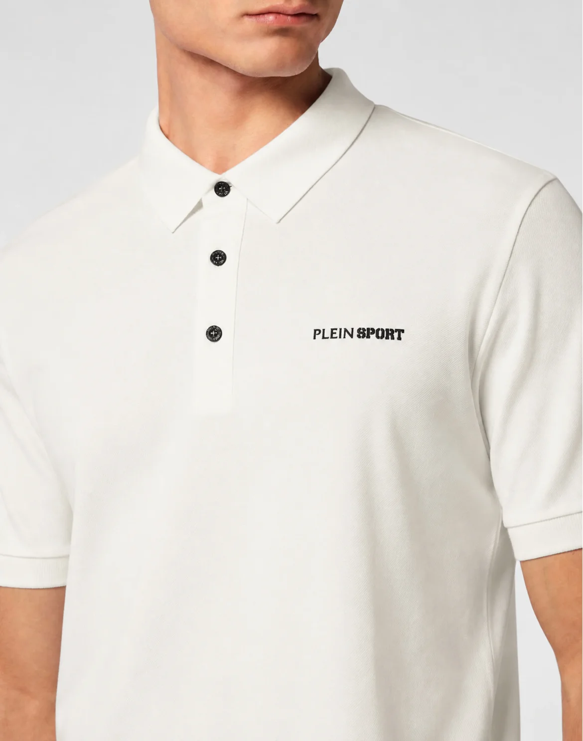 Dry-Fit Polo T-Shirt Plein Sport, цвет: Белый