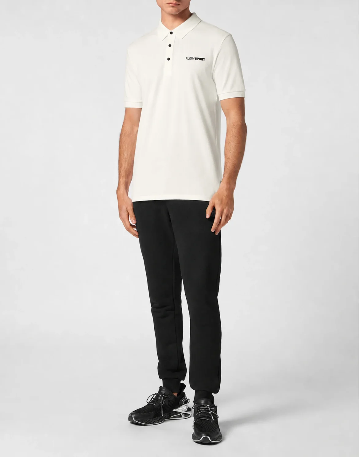 Dry-Fit Polo T-Shirt Plein Sport, цвет: Белый