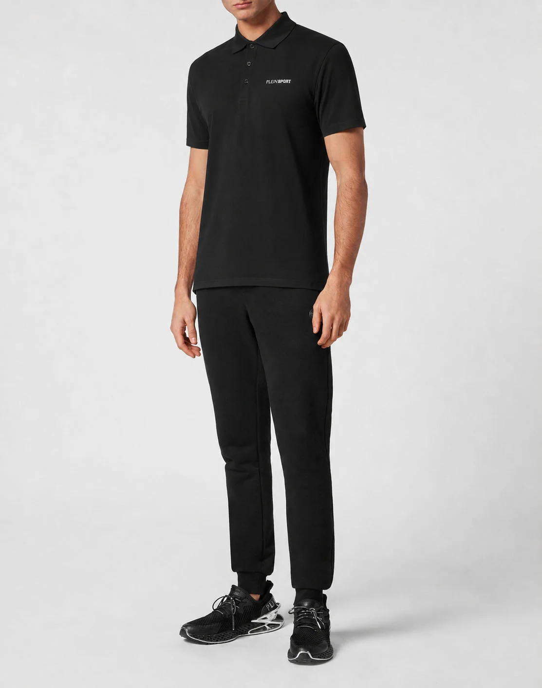 Dry-Fit Polo T-Shirt Plein Sport, цвет: Черный