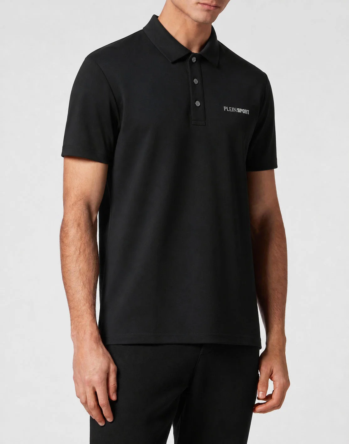 Dry-Fit Polo T-Shirt Plein Sport, цвет: Черный