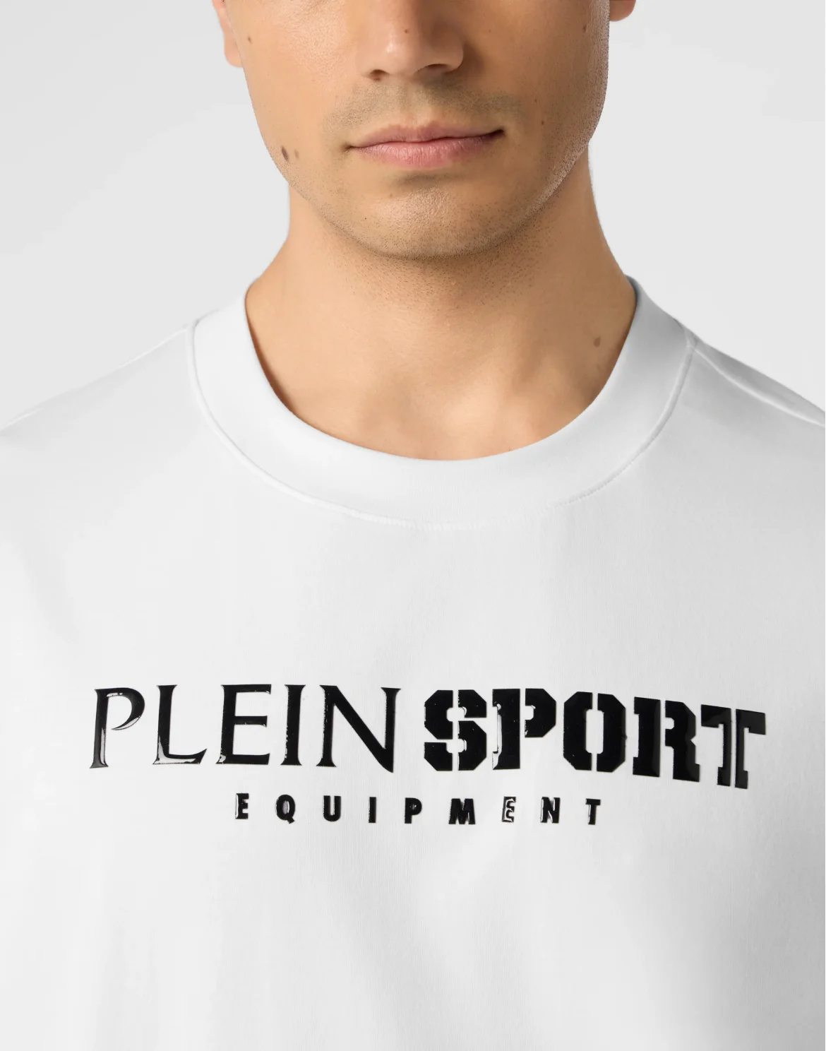 Round Neck T-Shirt Reflective Scratch, цвет: Белый