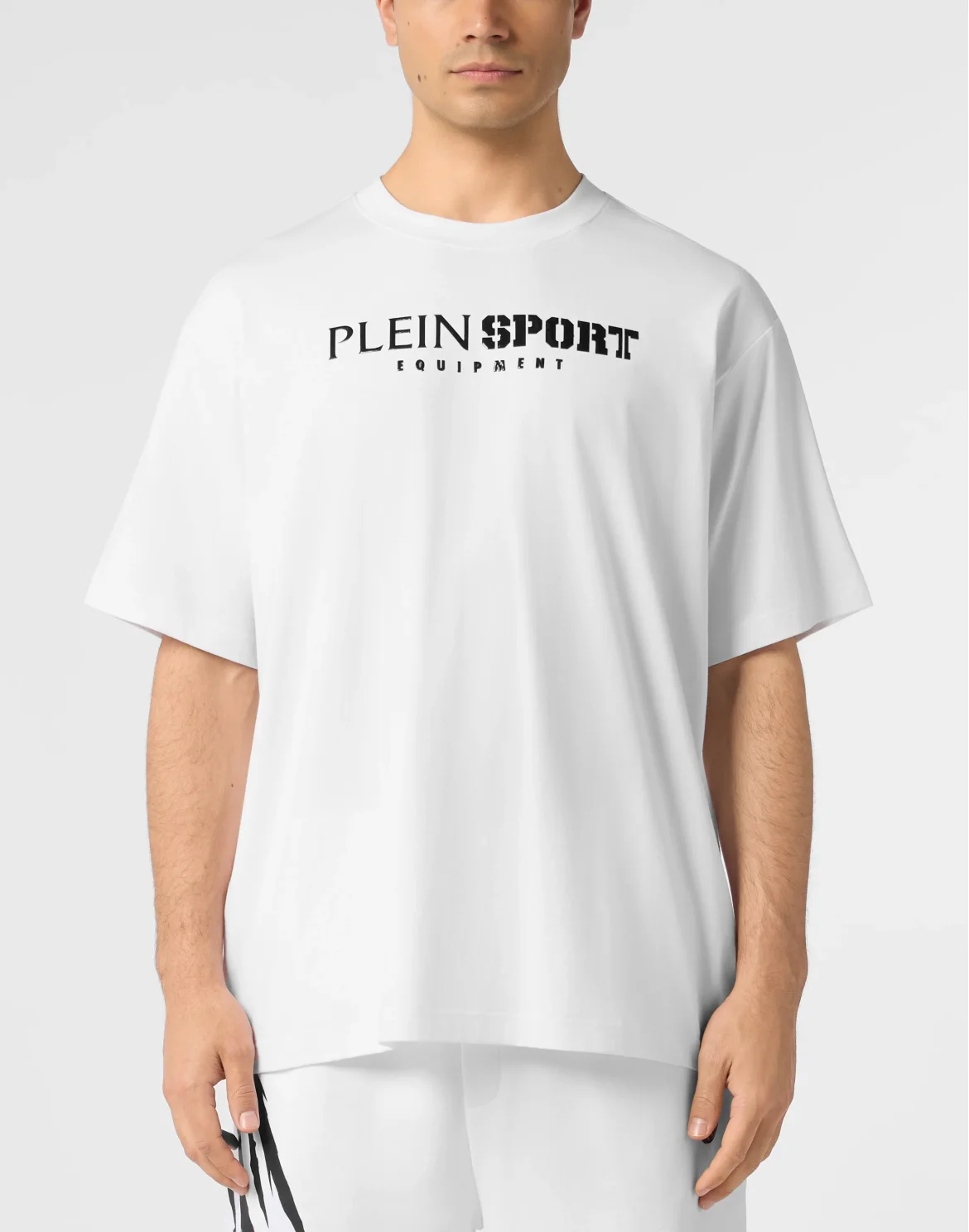 Round Neck T-Shirt Reflective Scratch, цвет: Белый