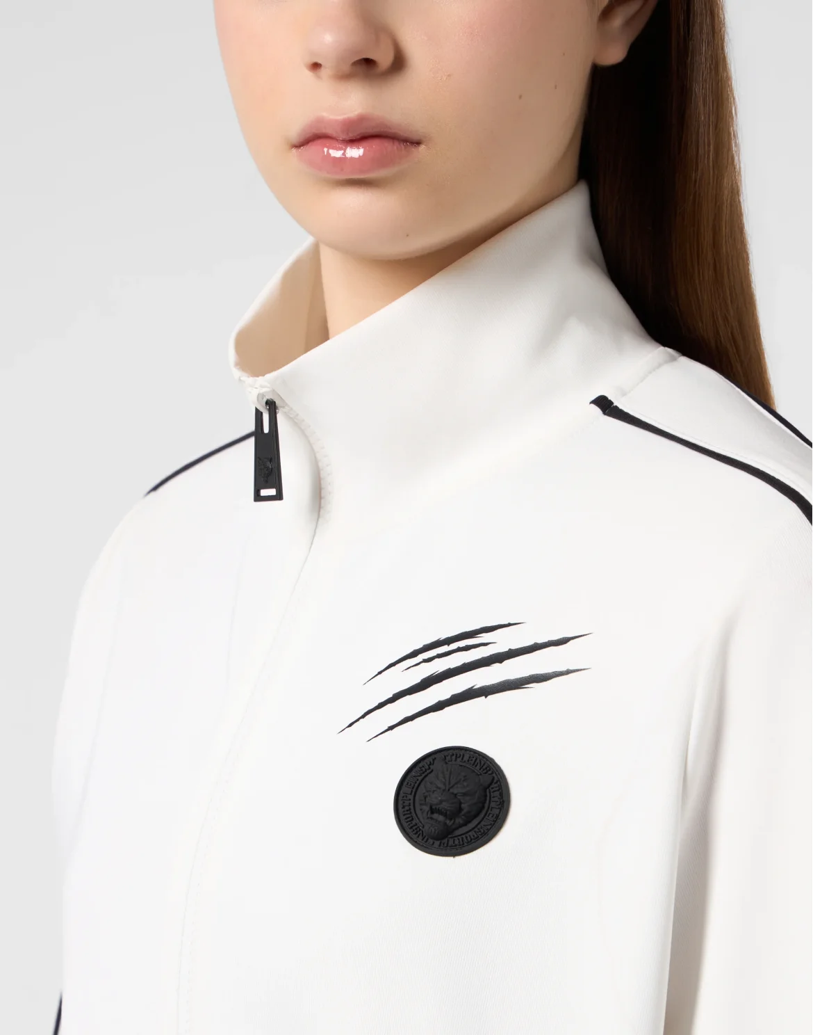 Cropped Tracksuit Jacket, цвет: Бежевый