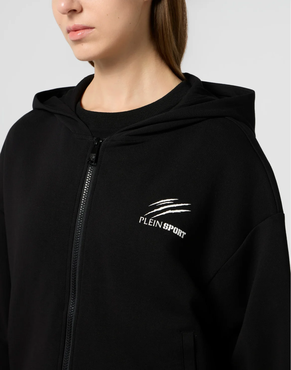 Zip Hoodie Icon Scratch, цвет: Черный