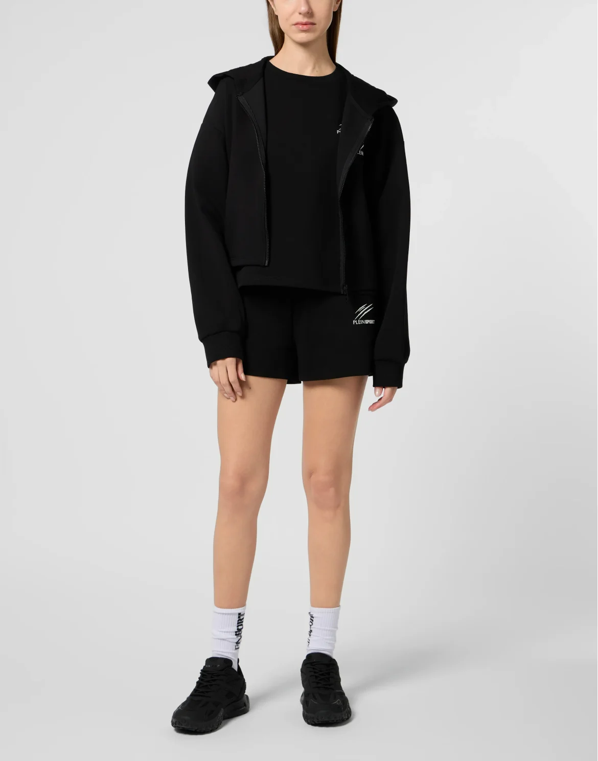 Zip Hoodie Icon Scratch, цвет: Черный