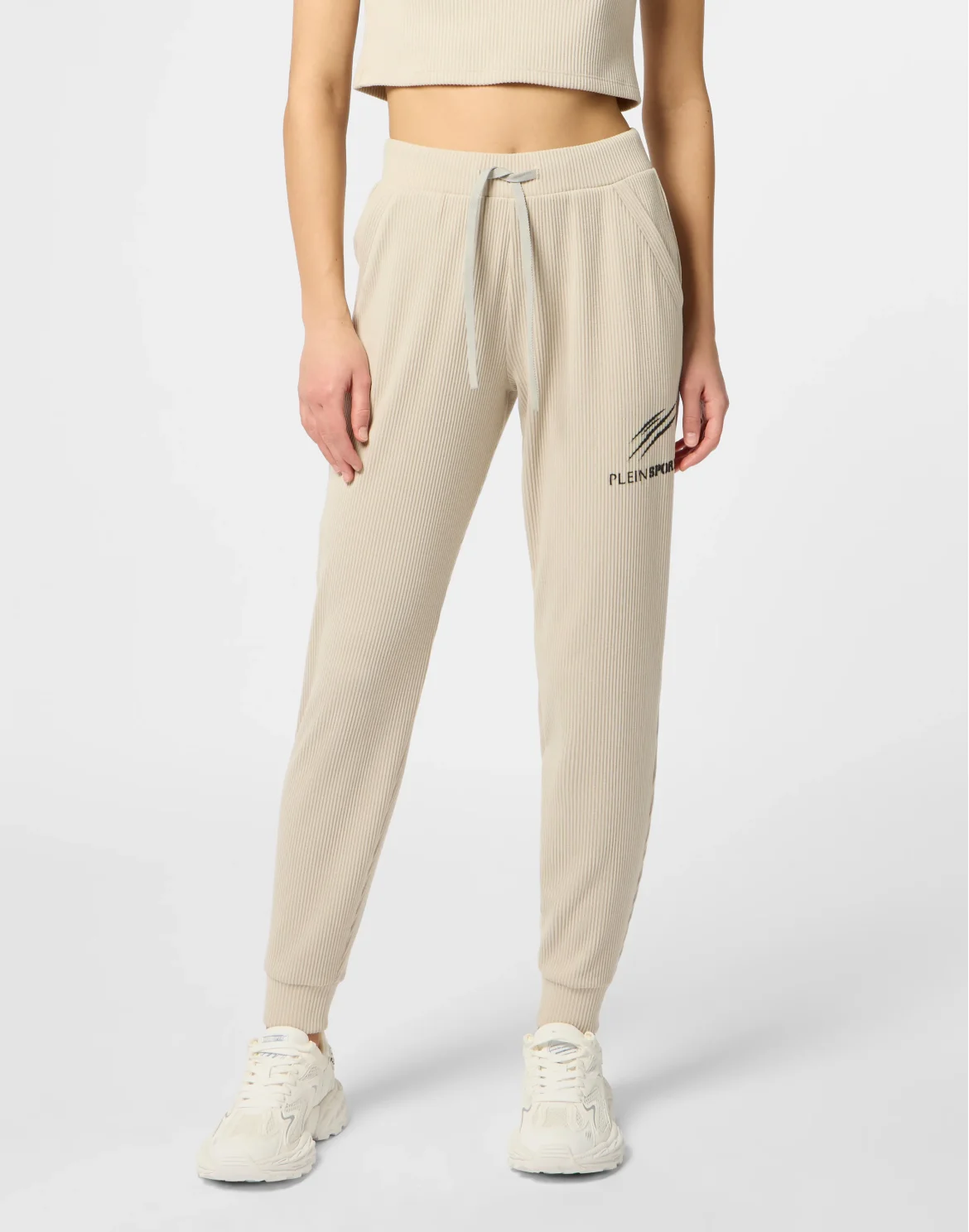 Ribbed Joggers Scratch, цвет: Бежевый