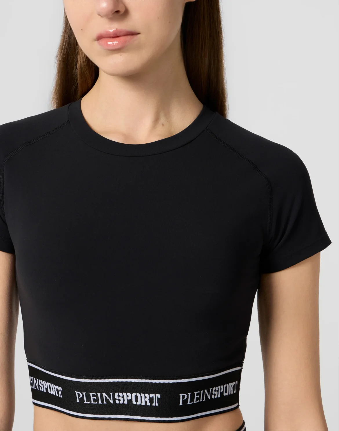 Fleece Cropped T-Shirt, цвет: Черный