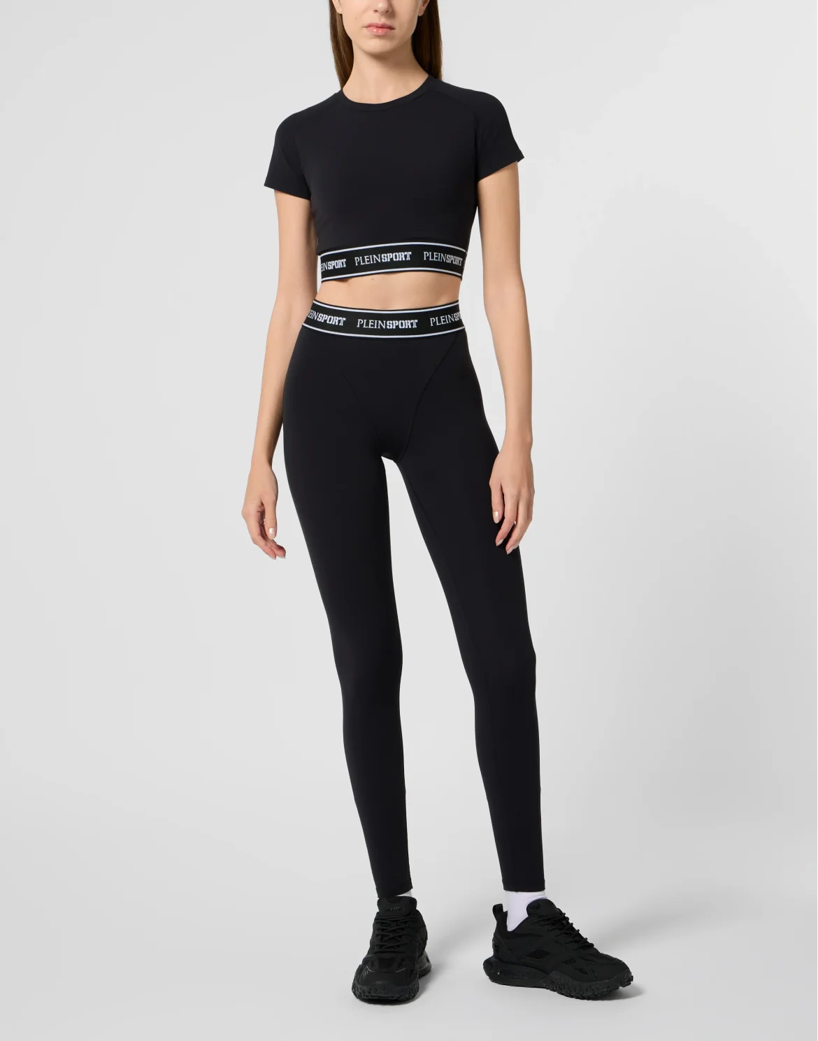 Fleece Cropped T-Shirt, цвет: Черный