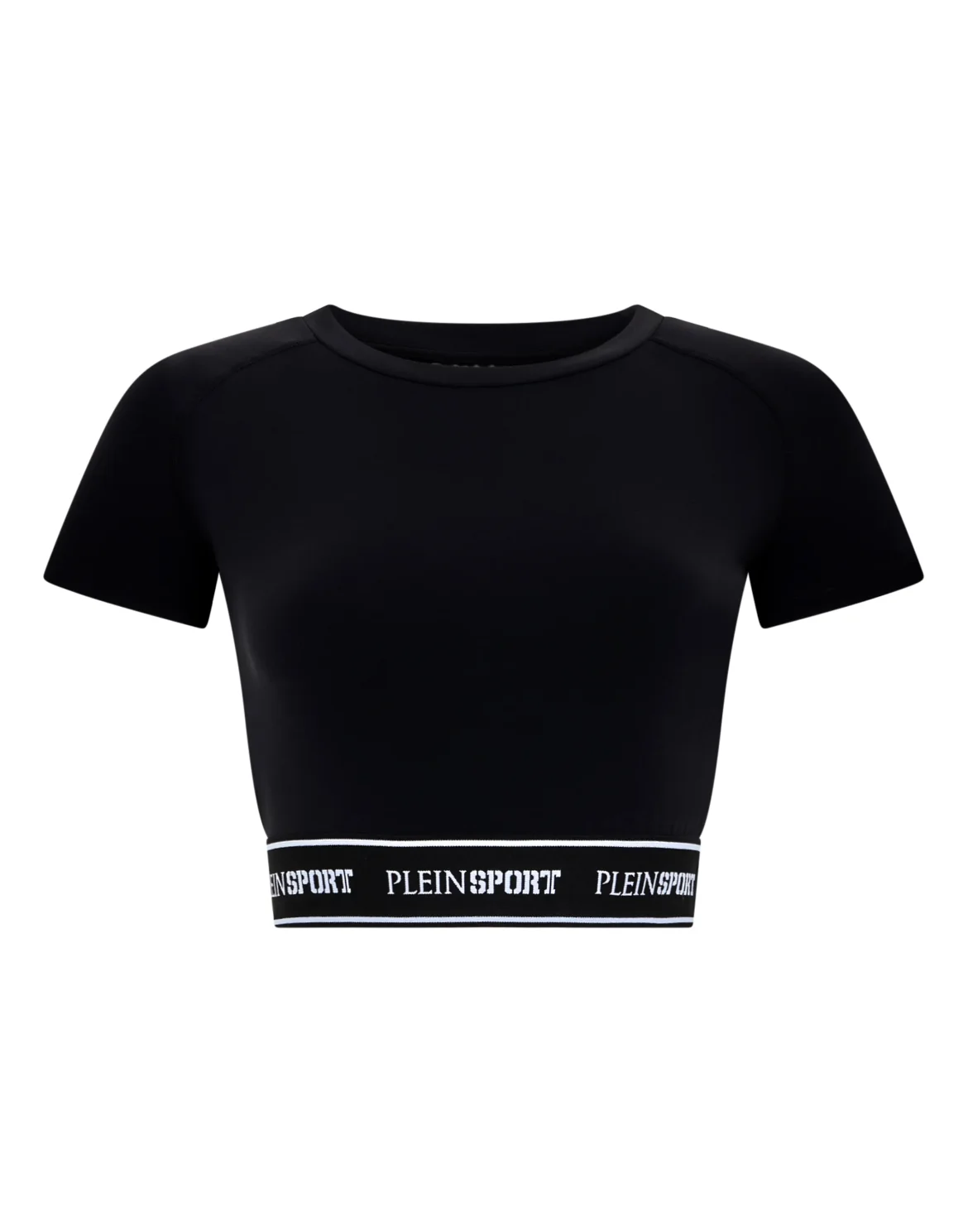 Fleece Cropped T-Shirt, цвет: Черный