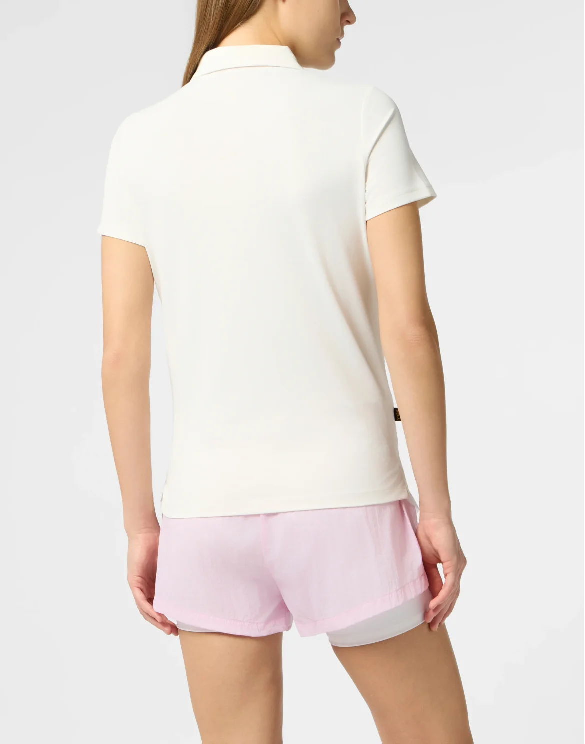 Pique Polo T-Shirt Reflective Scratch, цвет: Белый