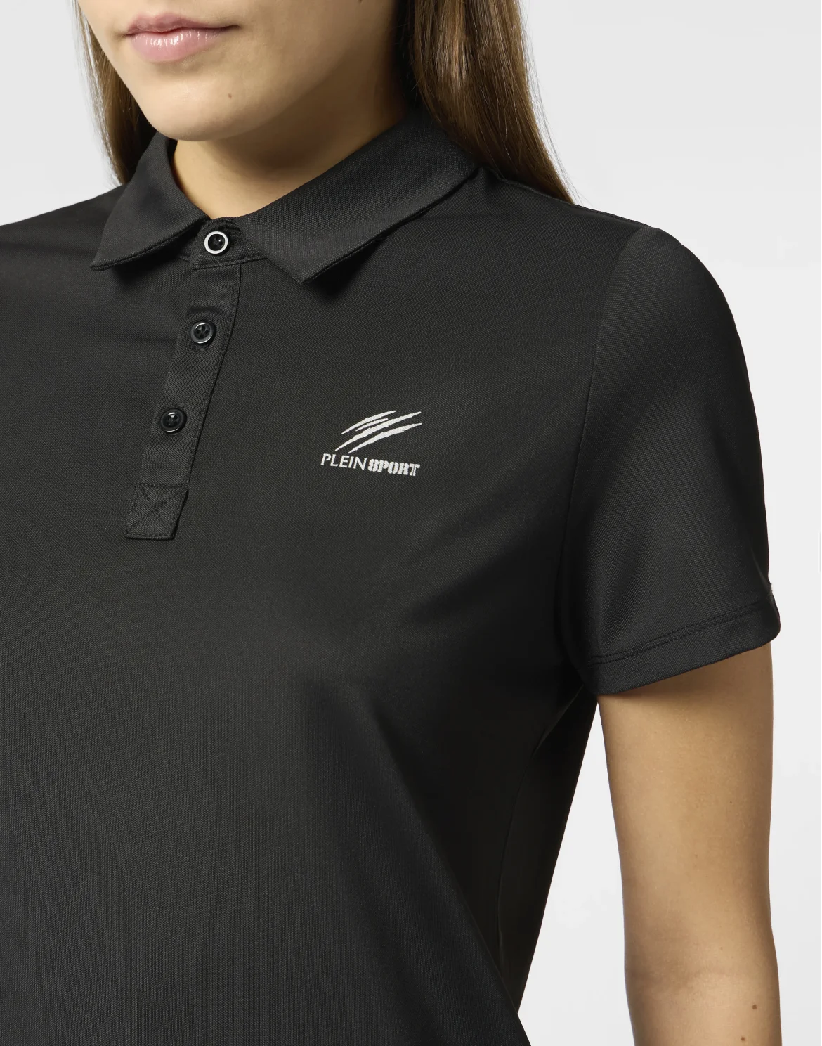 Pique Polo T-Shirt Reflective Scratch, цвет: Черный
