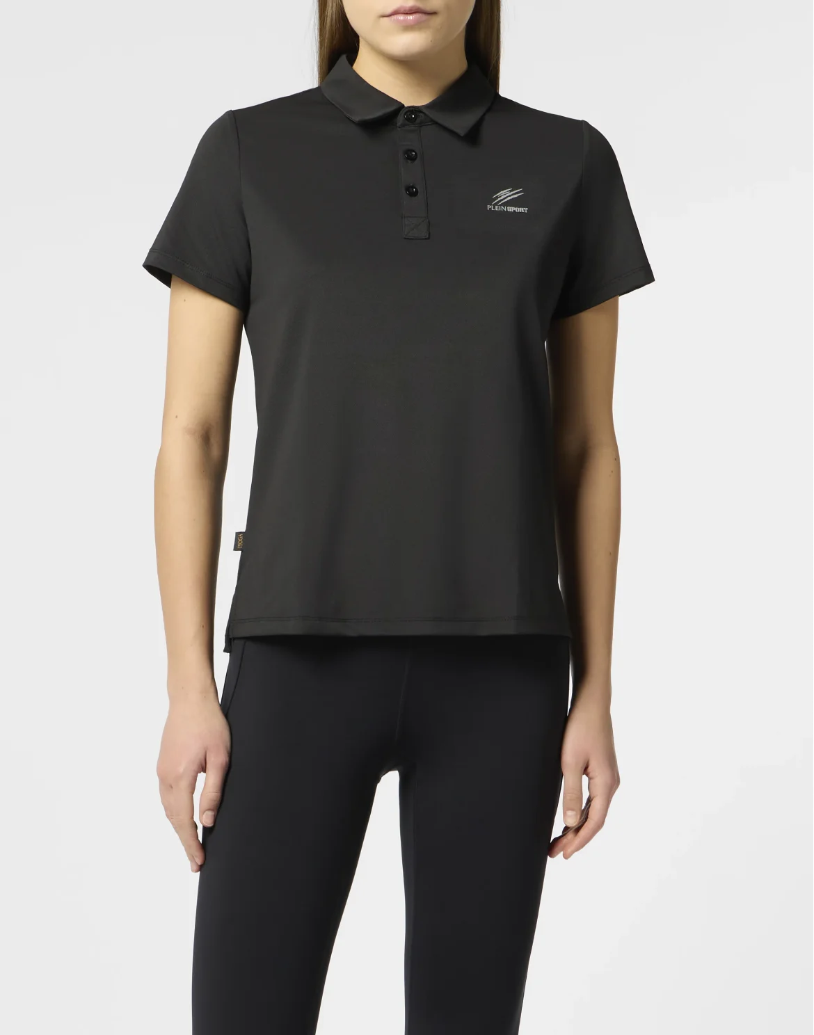 Pique Polo T-Shirt Reflective Scratch, цвет: Черный