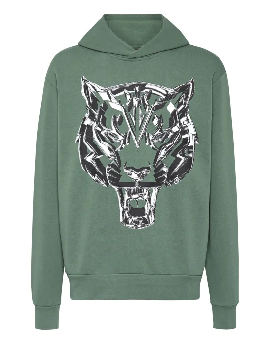 Hoodie Sweatshirt Chrome Tiger