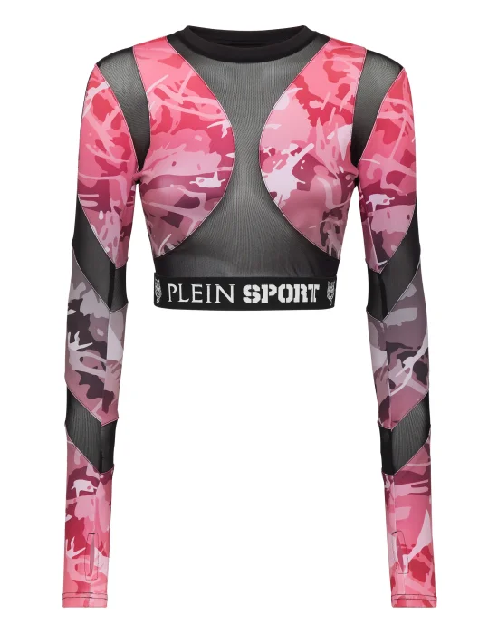 Jogging Crop Top LS Camouflage