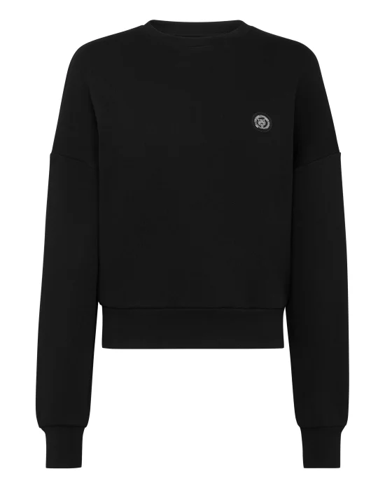 Cropped Sweatshirt LS Glitter