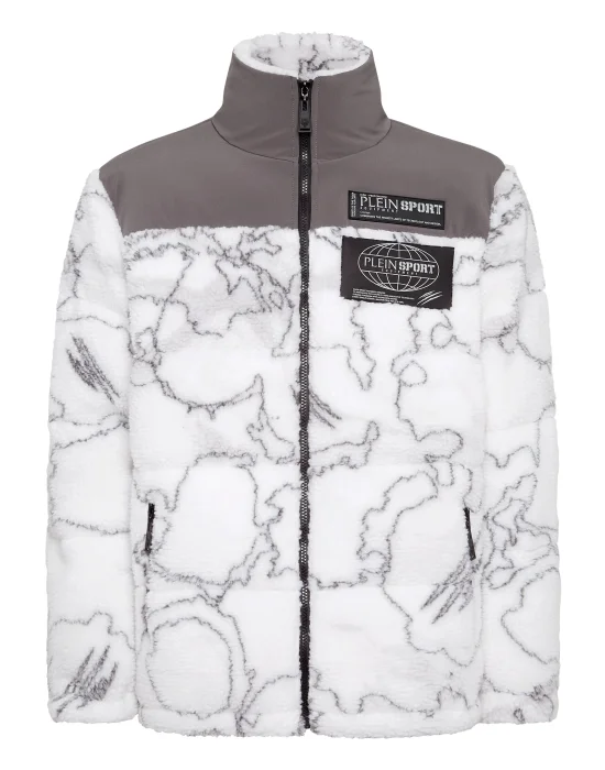 Nylon Teddy Puffer Jacket Lunar