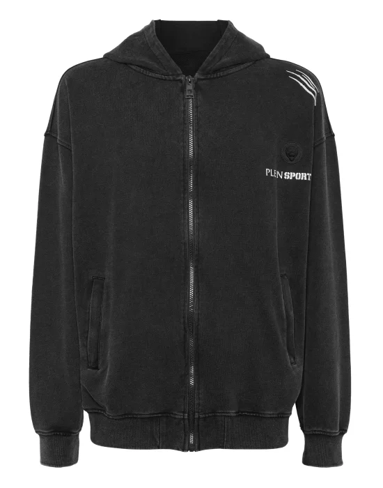 Hoodie Sweatjacket Cold Dye
