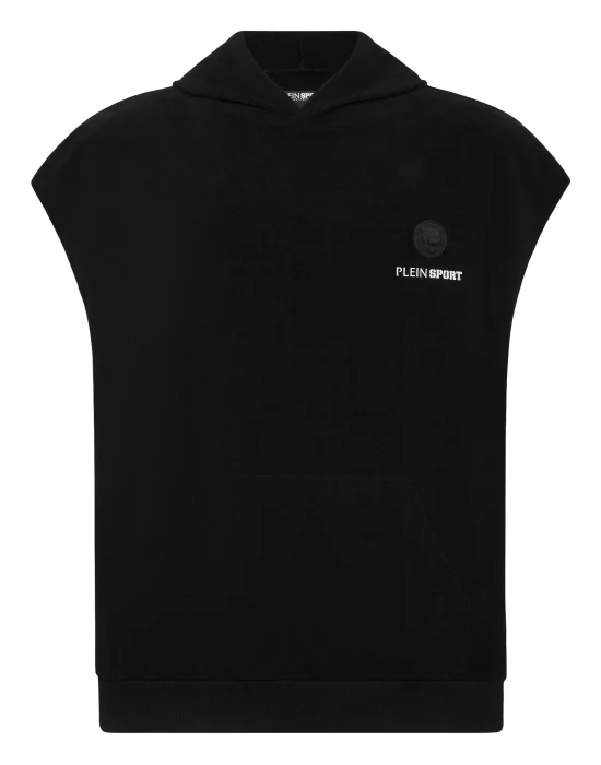 Sponge Sleeveless Hoodied Vest