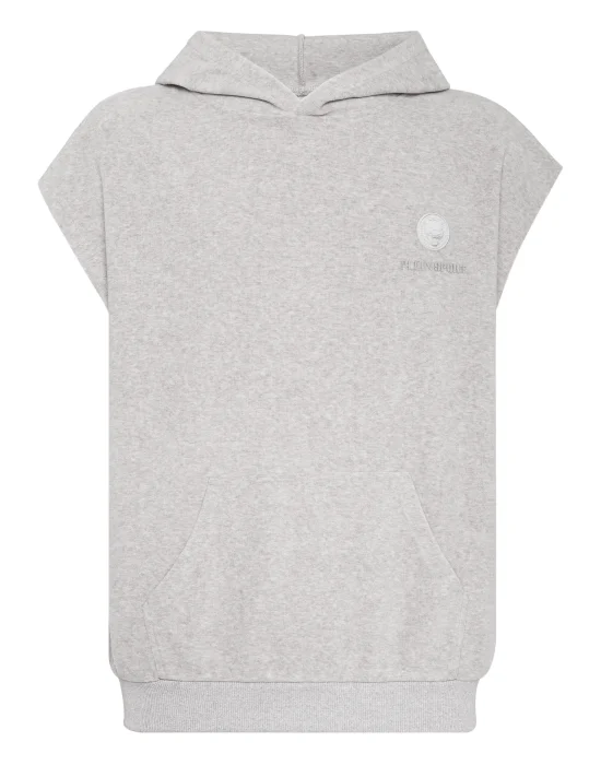 Sponge Sleeveless Hoodied Vest