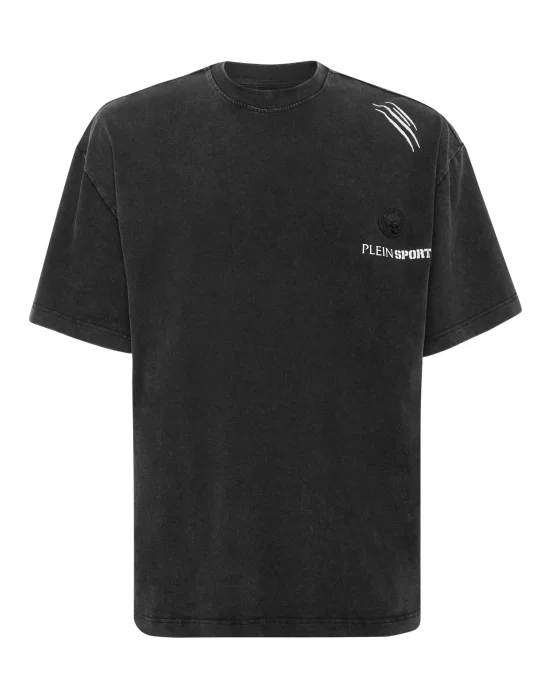 Cotton Round Neck T-Shirt Cold Dye