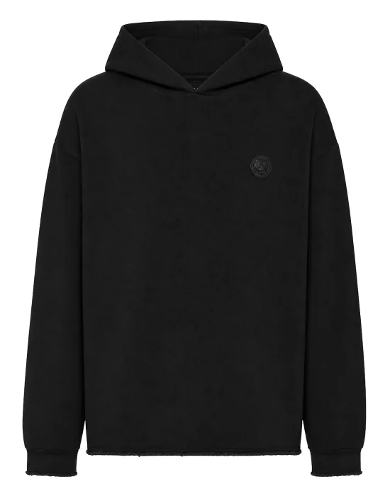 Jersey Hoodie Raw Edge
