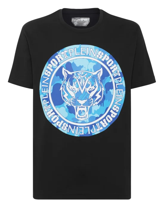 T-shirt Round Neck Carbon Tiger