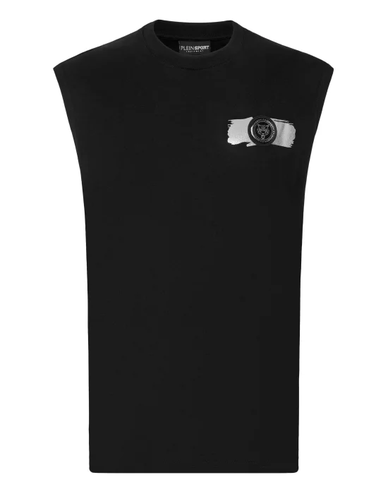 Sleeveless T-shirt Round Neck