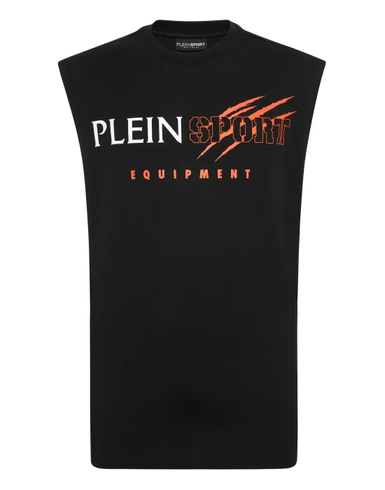 Sleeveless T-shirt Round Neck