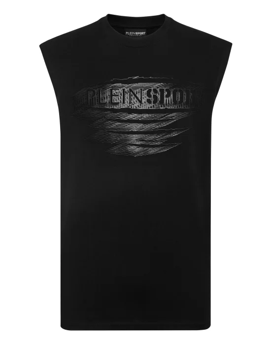 Sleeveless T-shirt Round Neck