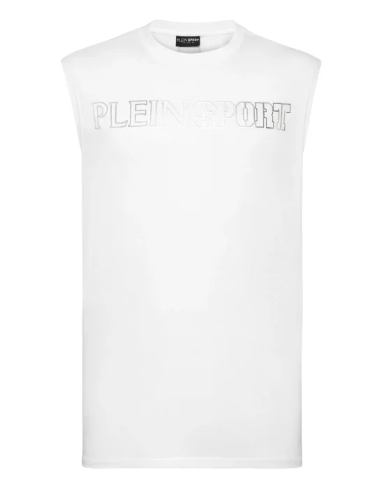 Sleeveless T-shirt Round Neck