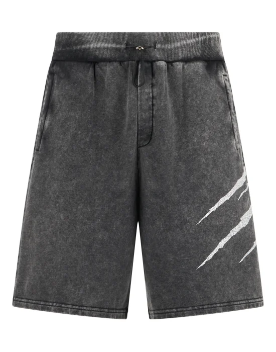 Washed Shorts Crackle Scratch