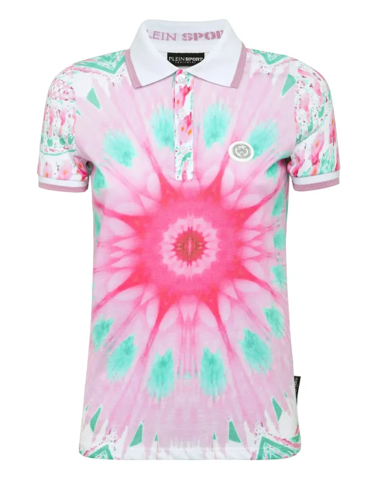 Polo Shirt Optical Flower