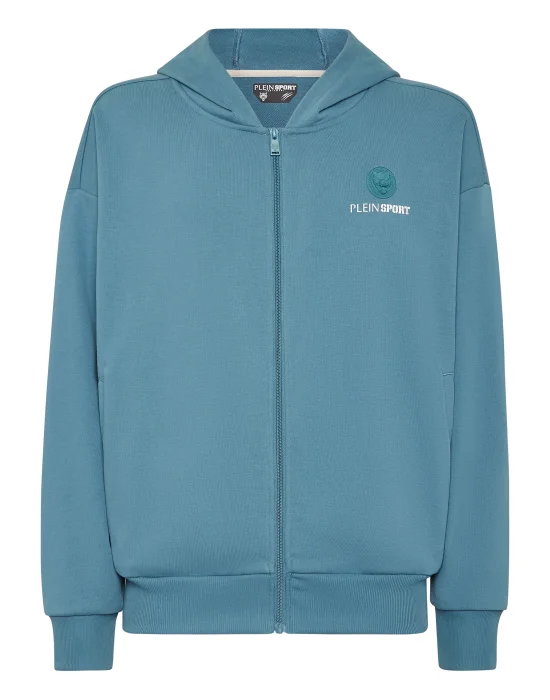 Oversize Zipped Hoodie Sweatshirt LS Scratch
