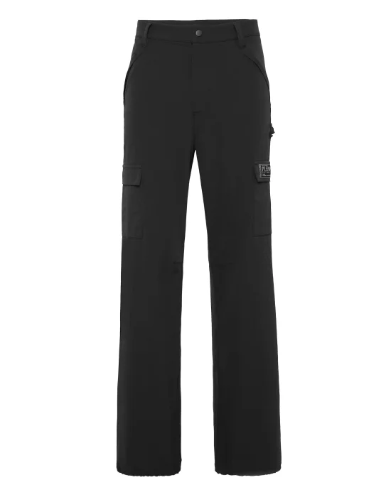 Technical Nylon Loose Fit Cargo Trousers Scratch